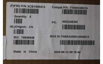 Lenovo 5CB1S90413 C-Cover with keyboard, Russian, Luna Grey, RGB Backlight