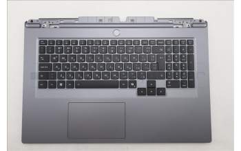 Lenovo 5CB1S90433 C-Cover with keyboard, Bulgarian, Luna Grey, RGB Backlight, UK