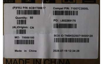 Lenovo 5CB1T08817 COVER Hinge Cap R+L C 83SC