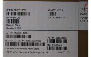 Lenovo 5CB1T10095 C-Cover with keyboard, English, RGB Backlight, US