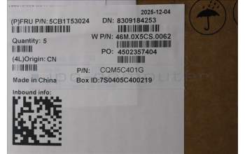 Lenovo 5CB1T53024 C-Cover with keyboard, Ukraine, Arctic Grey, Backlight, US