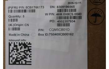 Lenovo 5CB1T66173 C-Cover with keyboard, Czech Slovakian, Arctic Grey, Backlight, UK