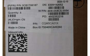 Lenovo 5CB1T66187 C-Cover with keyboard, Nordic, Arctic Grey, Backlight, UK