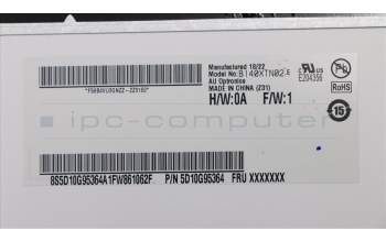 Lenovo 5D10G95364 DISPLAY AUO B140XTN02.E 0A HD
