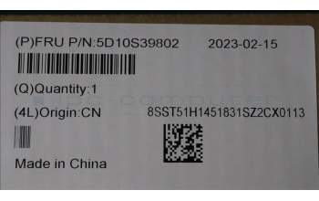 Lenovo 5D10S39802 Lenovo LCD Module,14\",2.2K,Touch,Anti-Glare,IPS,300nit