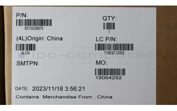 Lenovo 5D10S39970 Lenovo LCD Module,14.5\",3K,Touch,Anti-Glare,IPS,1200nit,100%DCI-P3