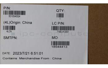 Lenovo 5D10S40024 DISPLAY LCD MODULE L83AA MG TOUCH FCC2