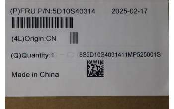 Lenovo 5D10S40314 Lenovo LCD Module, 14\", 2.8K, Non_Touch, Glare, OLED, 500nit, 100%DCI-P3, Color Calibration