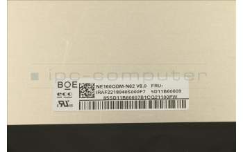 Lenovo 5D11B60609 DISPLAY FRU BO NE160QDM-N62 V8.0 2.5K AG