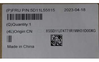 Lenovo 5D11L55815 DISPLAY FRU MNG007DA1-Q 16WQX ColorCSO