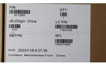 Lenovo 5D11L55839 DISPLAY FRU BOE NE160QDM 16WQX ColorAUO