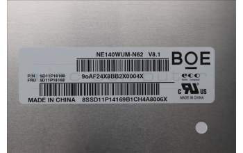Lenovo 5D11P14168 DISPLAY FRU BOE NE140WUM-N62 V8.1 14WUX
