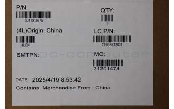 Lenovo 5D11S19775 Lenovo LCD Module, 16\", WQXGA, Non_Touch, Glare, OLED, 500nit, 100%DCI-P3, Color Calibration