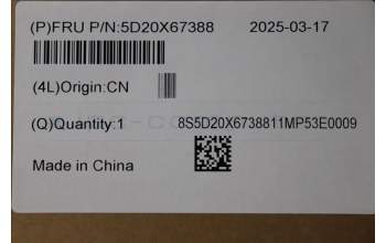 Lenovo 5D20X67388 DISPLAY CSO MG2701G03-2 27 WQHD