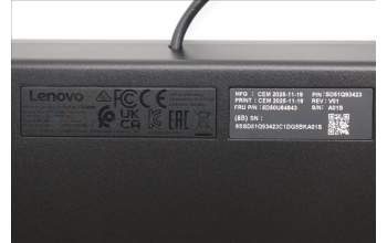 Lenovo 5D50U84843 Keyboard External, USB, Russian/Cyrillic, Luna Grey