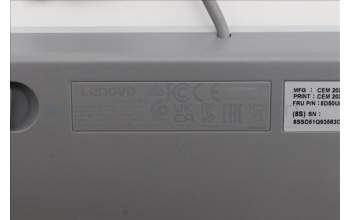 Lenovo 5D50U84907 Keyboard External, USB, Nordic, Cloud Grey