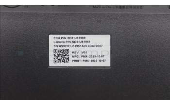 Lenovo 5D51J61969 Keyboard External,USB,French,Black