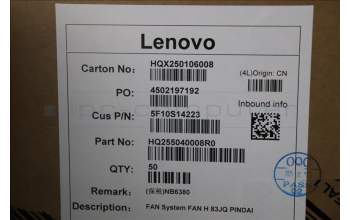 Lenovo 5F10S14223 FAN System FAN H 83JQ PINDAI