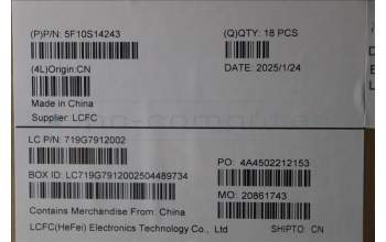 Lenovo 5F10S14243 FAN FAN L 83JN (L+R) AVC