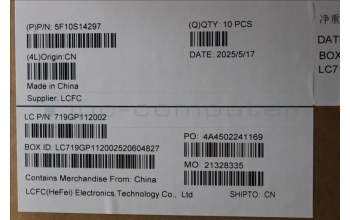 Lenovo 5F10S14297 FAN FANL 83LY THM_ROW_ FCN