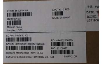 Lenovo 5F10S14301 FAN FAN L83KY AVC