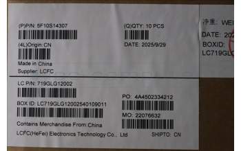 Lenovo 5F10S14307 FAN FAN L 83L0 FCN DIS FORCECON