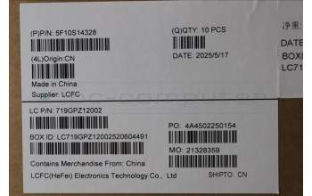 Lenovo 5F10S14328 FAN 83F3 INTEL GN22