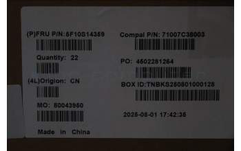 Lenovo 5F10S14359 FAN Fan C 83SC HY