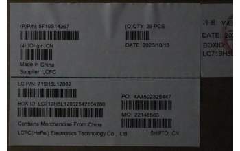 Lenovo 5F10S14367 FAN FAN L 83S0 AVC