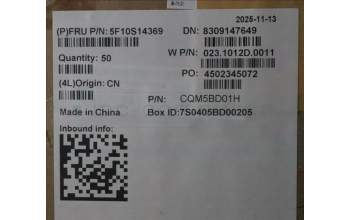 Lenovo 5F10S14369 FAN System FAN W 21UY FCN