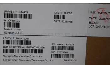 Lenovo 5F10S14405 FAN FAN L 83SJ NS564 FAN 2 FCN(L+R)