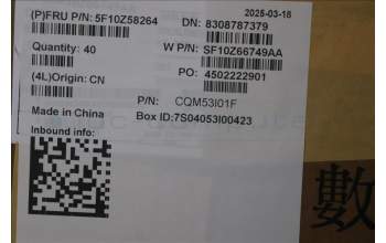 Lenovo 5F10Z58264 FAN FRU Fan FAN PEAK L14 AMD PEAK