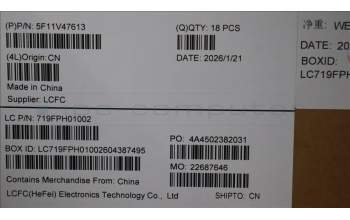 Lenovo 5F11V47613 FAN FRU FAN(L+R) DELTA