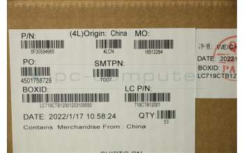 Lenovo 5F30S94965 FINGER_PRT FP BD L 82LX