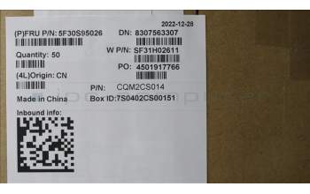 Lenovo 5F30S95026 FINGER_PRT FP BD W 82XX AG