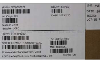 Lenovo 5F30S95029 FINGER_PRT FP BD L 82XM