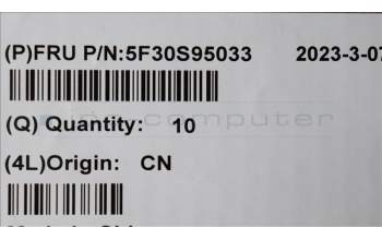 Lenovo 5F30S95033 FINGER_PRT FP C 82XF CG
