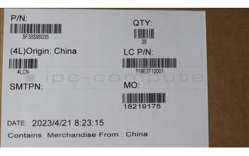 Lenovo 5F30S95035 FINGER_PRT FP BD L 82XS