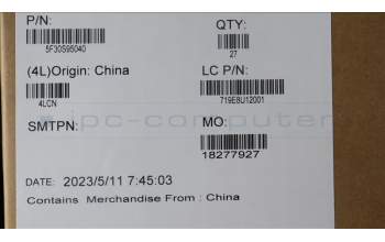 Lenovo 5F30S95040 FINGER_PRT FP BD L 82X6