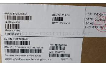 Lenovo 5F30S95050 FINGER_PRT FP BD L 83ER
