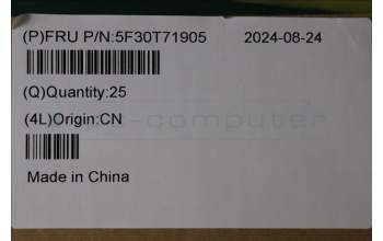 Lenovo 5F30T71905 FINGER_PRT FP C 21LD_LG w/BTN