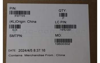 Lenovo 5F30T71916 FINGER_PRT FP BD L 83E6