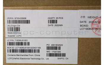 Lenovo 5F30V25936 FINGER_PRT FRU FPR CS21 3.24 MoC SG RND