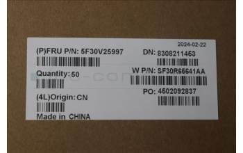 Lenovo 5F30V25997 FINGER_PRT FRU FPR SG RND PTC GX-JYT
