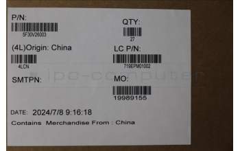 Lenovo 5F30V26003 FINGER_PRT FRU FPR MoC BK Slim FoP-OMS
