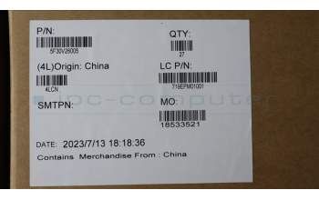 Lenovo 5F30V26005 FINGER_PRT FRU FPR MoC BK Slim FoP-JYT