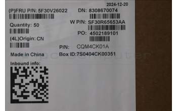 Lenovo 5F30V26022 FINGER_PRT FRU FPR MoC SG R FoP GX-OMS