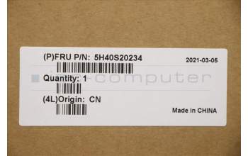 Lenovo 5H40S20234 HEATSINK Heatsink L 82H8 UMA WEIHONG