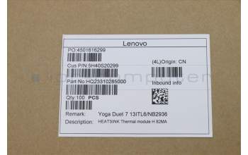 Lenovo 5H40S20299 Thermal module H 82MA