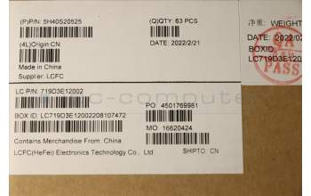 Lenovo 5H40S20525 HEATSINK Heatsink L 82R4 TAISOL